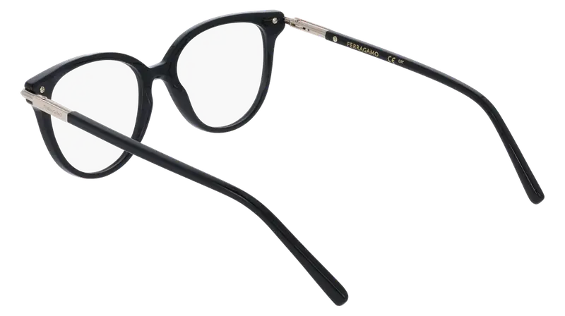 Ferragamo Donna SF3026 1 Montature da vista Acetato Nero Farfalla Normale miniatura 3