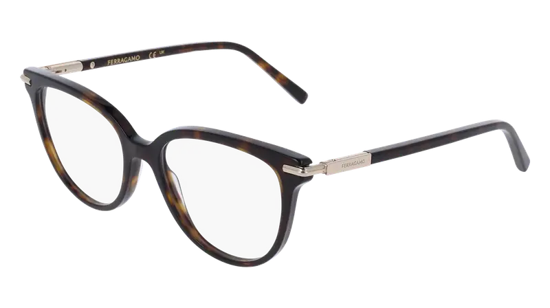 Ferragamo Donna SF3026 242 Montature da vista Acetato Havana  Farfalla Normale
