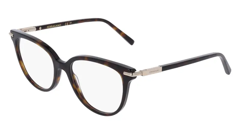 Donna SF3026 242 Montature da vista Acetato Havana Farfalla Normale