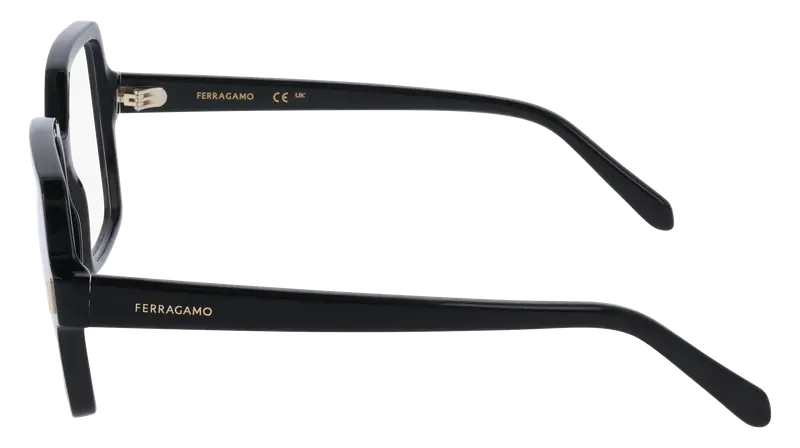 Ferragamo Donna SF3031 1 Montature da vista Acetato Nero Squadrata Normale miniatura 2