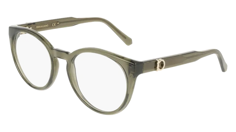 Ferragamo Donna SF3032E 320 Montature da vista  Verde  Geometrica Normale