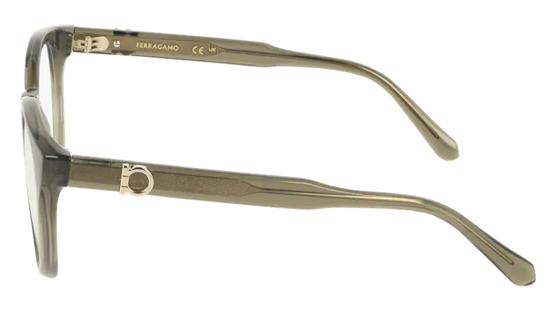 Ferragamo Donna SF3032E 320 Montature da vista Verde Geometrica Normale miniatura 2