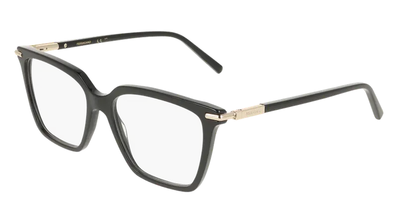 Ferragamo Donna SF3038 001 Montature da vista Acetato Nero  Squadrata Normale