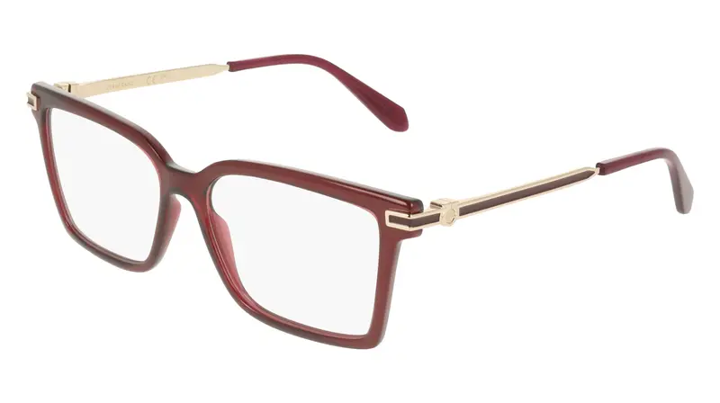 Donna SF3039 612 Montature da vista Acetato Bordeaux Squadrata Normale