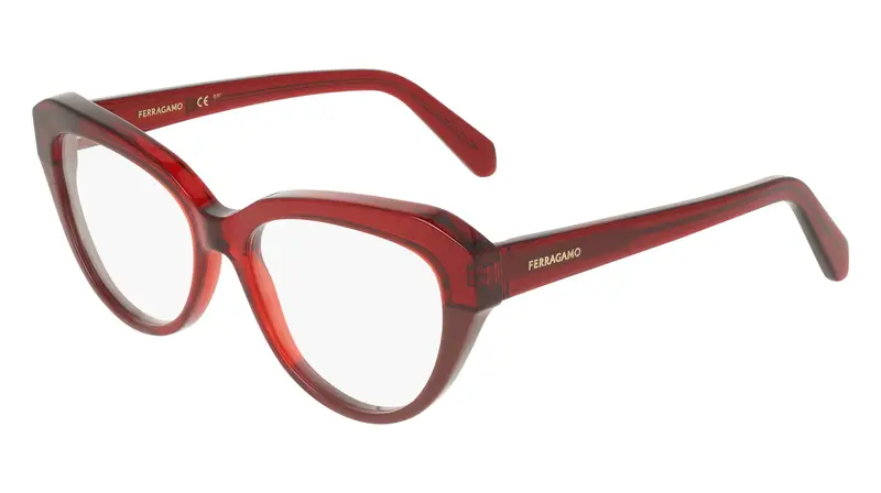 Donna SF3046 618 Montature da vista Acetato Bordeaux Cat Eye Normale