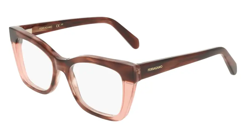 Donna SF3052 243 Montature da vista Acetato Havana Squadrata Normale