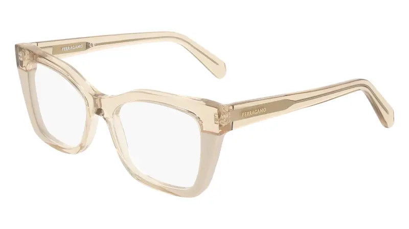 Donna SF3052 260 Montature da vista Acetato Champagne Squadrata Normale
