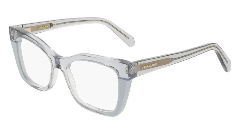 Donna SF3052 454 Montature da vista Acetato Azzurro Squadrata Normale