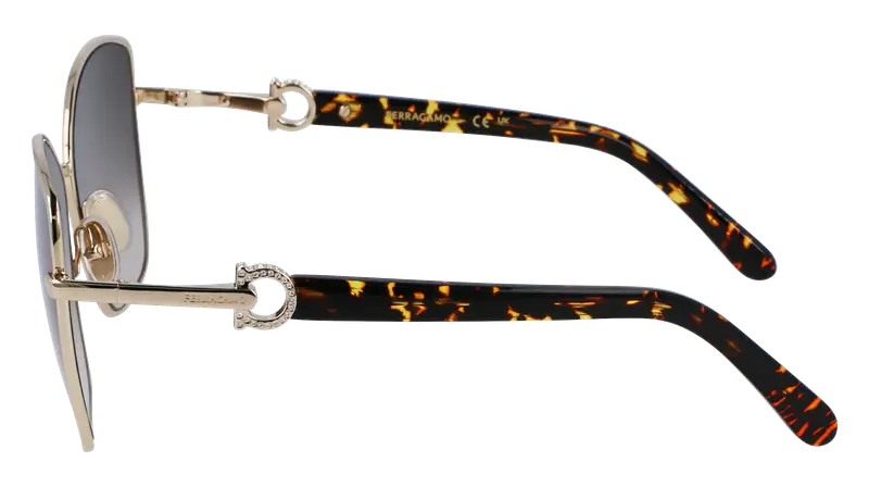 Ferragamo Occhiali da sole Donna Oro 872973 miniatura 3