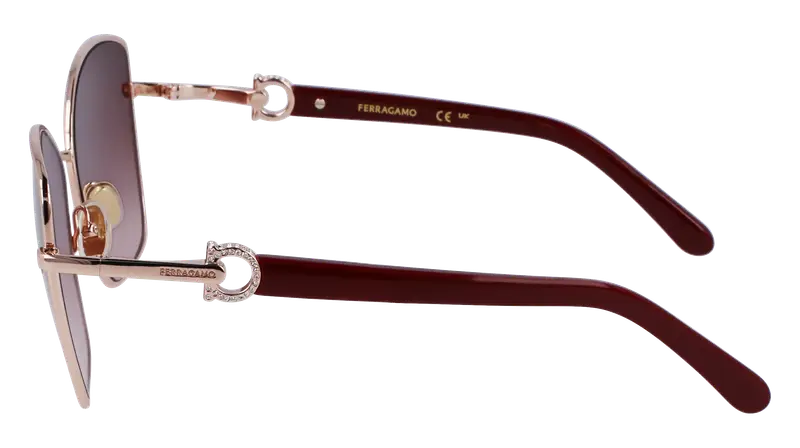 Ferragamo Occhiali da sole Donna Oro 872945 miniatura 3