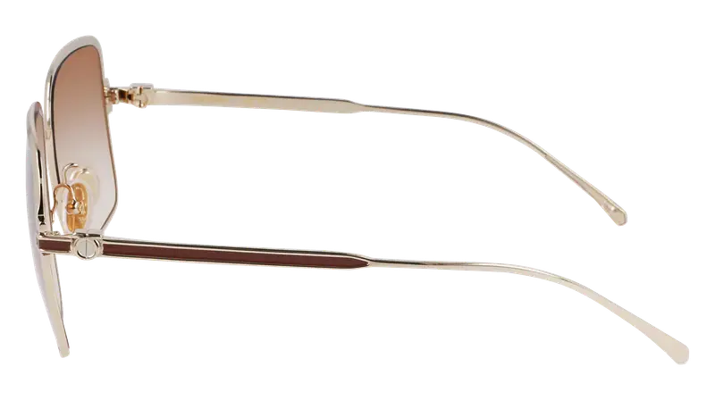 Ferragamo Occhiali da sole Donna Oro 872832 miniatura 3