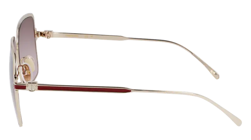 Ferragamo Occhiali da sole Donna Oro 872862 miniatura 3