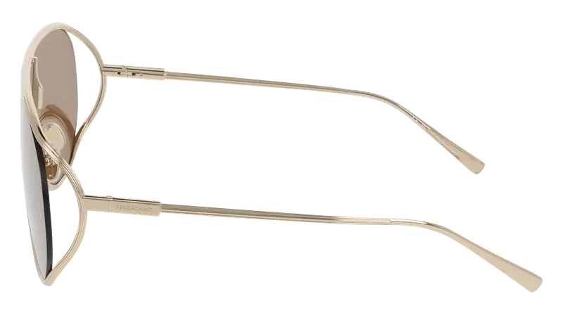 Ferragamo Occhiali da sole Donna Oro 876050 miniatura 2