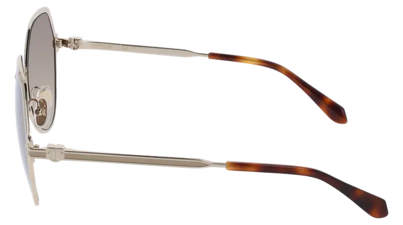 Ferragamo Occhiali da sole Donna Oro 876054 miniatura 2