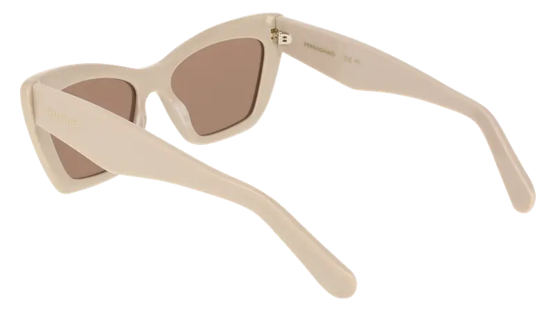 Ferragamo Occhiali da sole Donna Beige 876638 miniatura 3