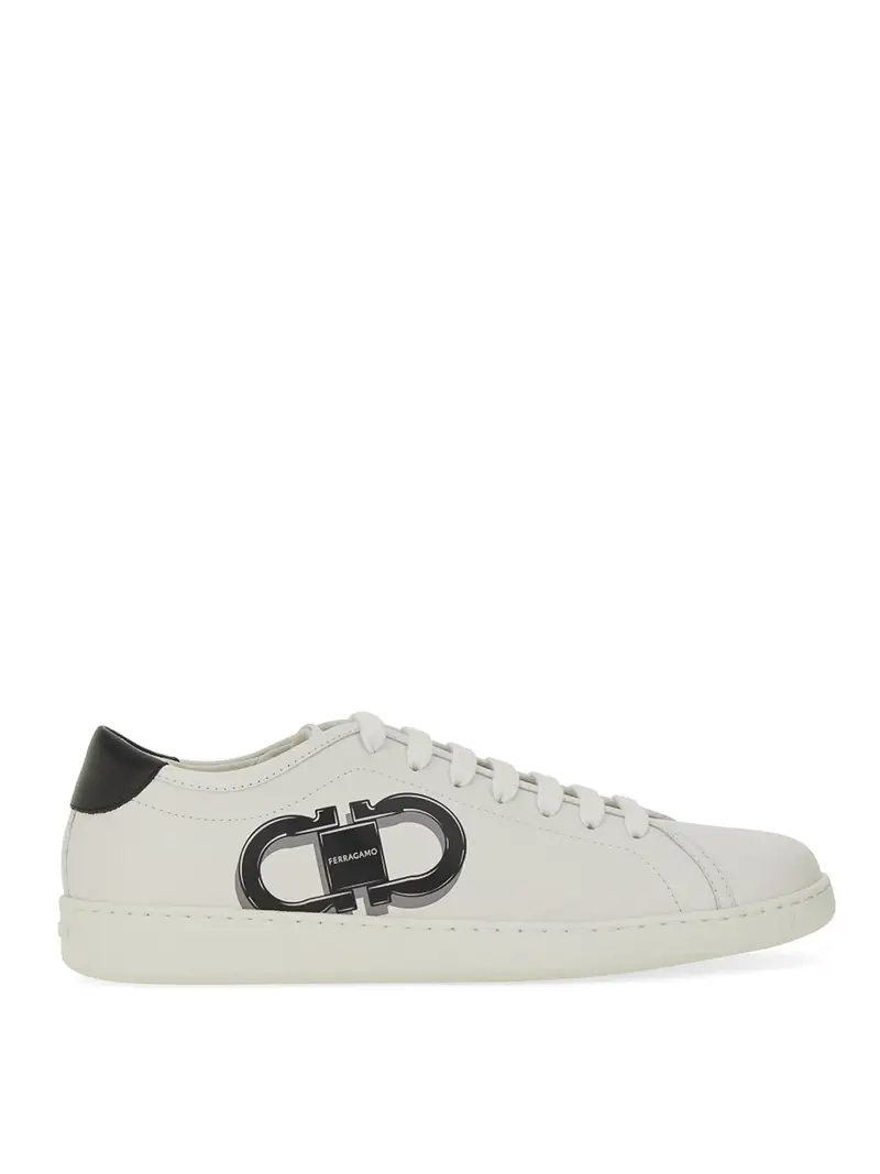 Double Gancini Sneaker Bianco