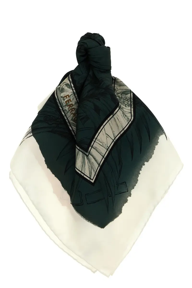 Foulard Stampa 'Gravure' Multi