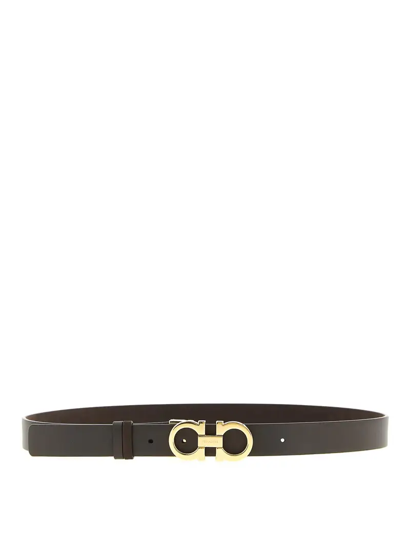 Gancini Reversible Belt Marrone