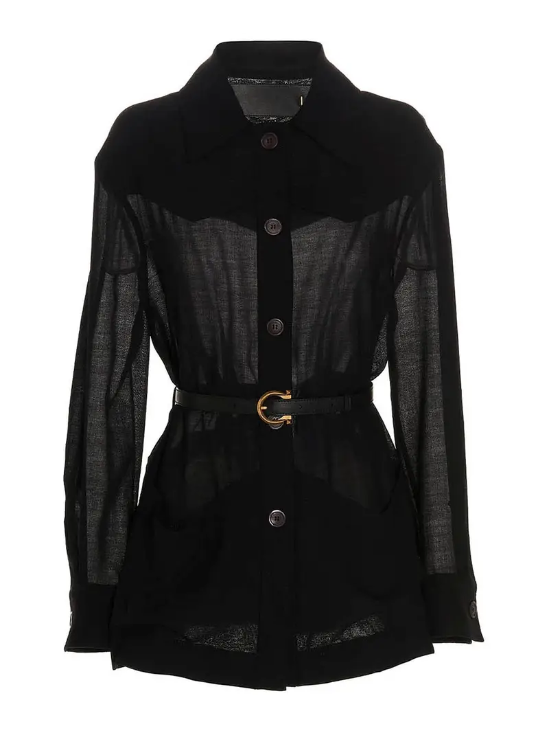 Giacca in misto lana Nero