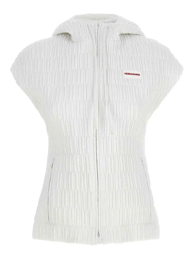 Ferragamo Gilet Bianco 3994953