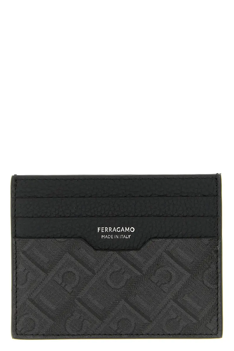 Portacarte 'Ferragamo Monogram' Nero