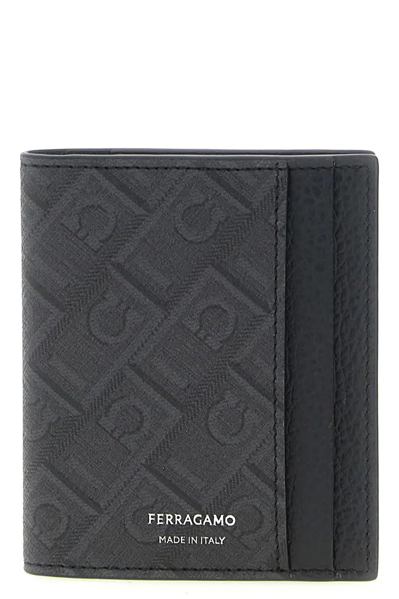 Portacarte Ferragamo Monogram Nero