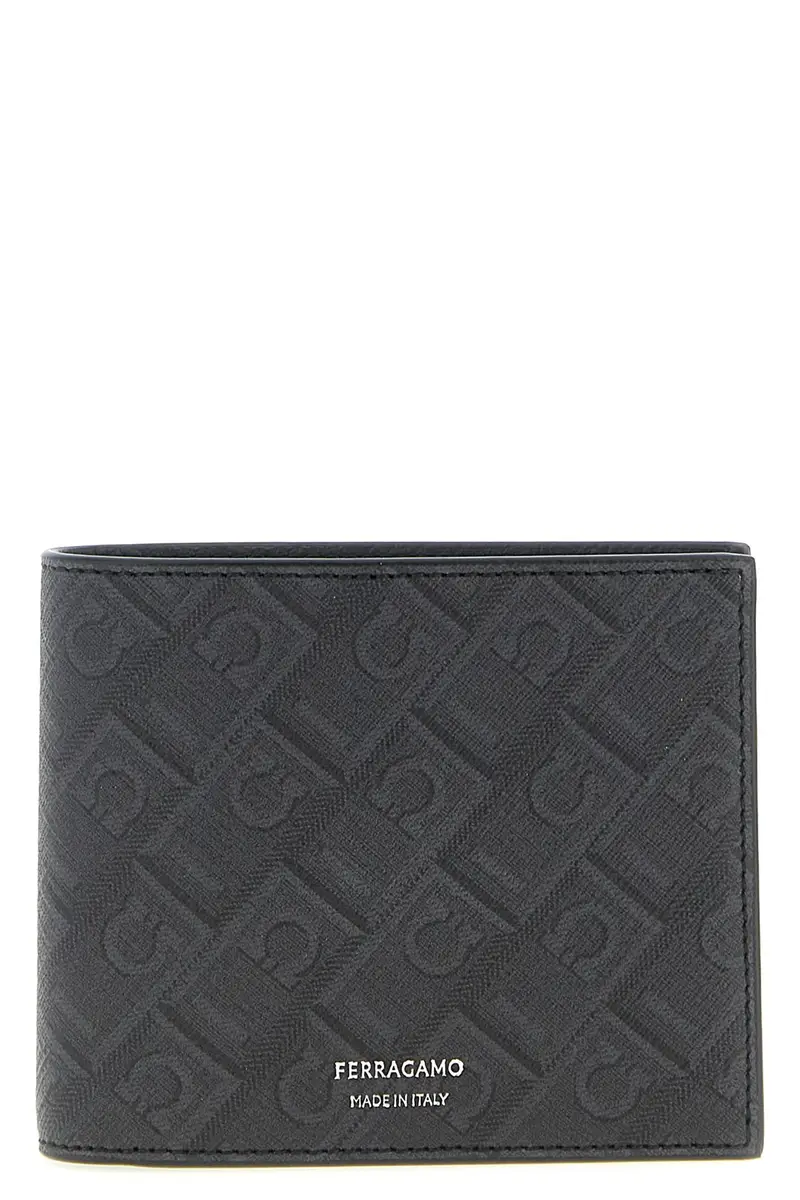 Portafoglio 'Ferragamo Monogram' Nero
