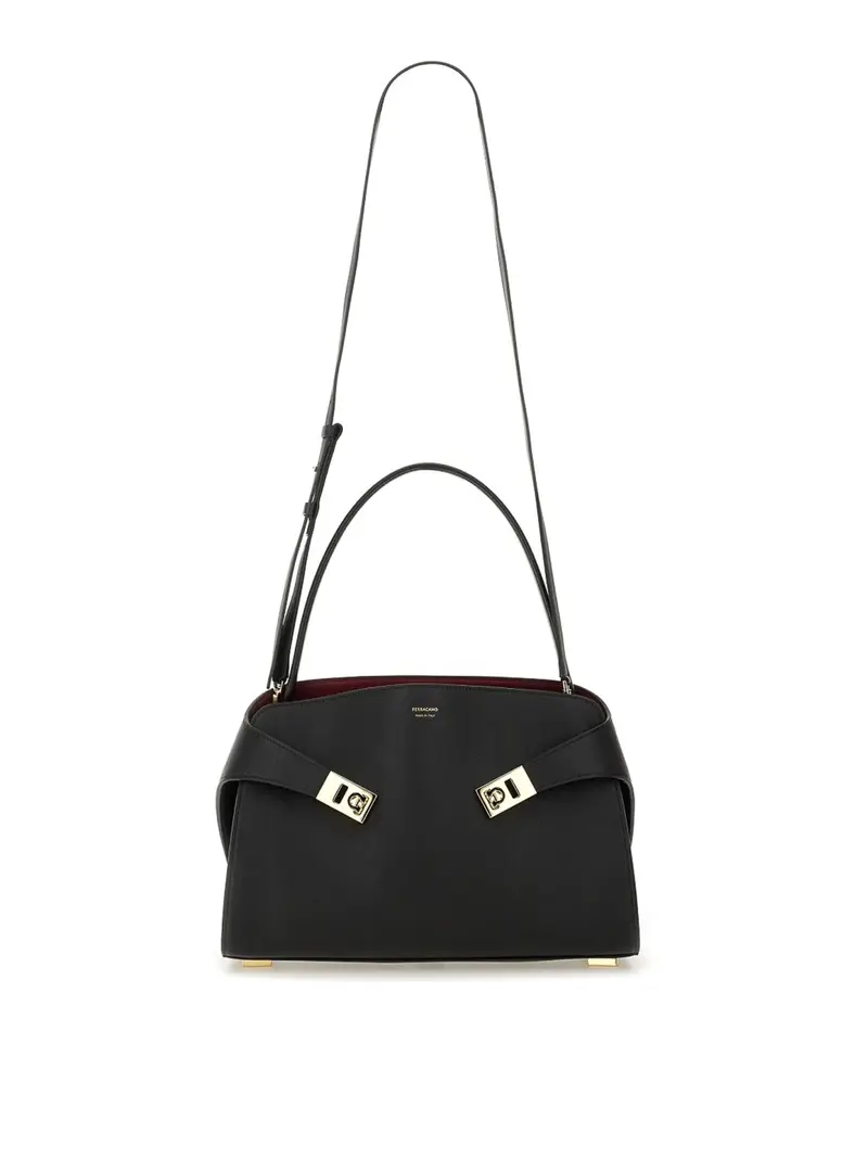 Sacca a tracolla morbida m Nero