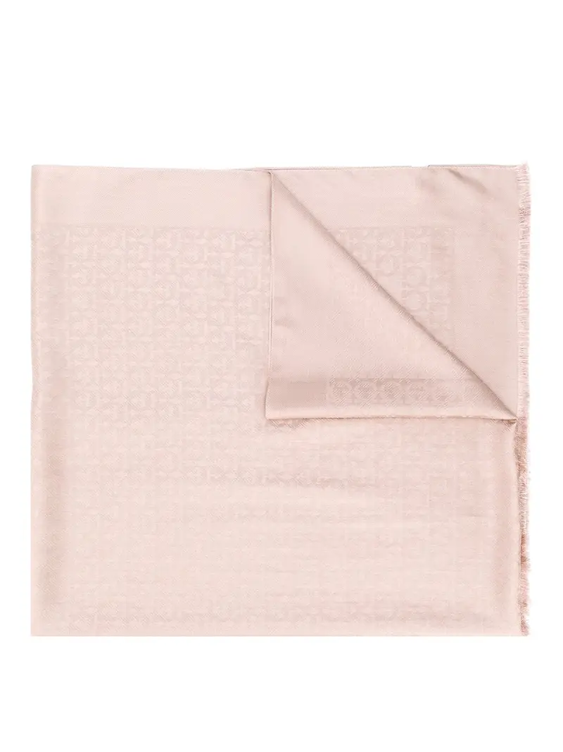 Stola in misto lana e seta Rosa