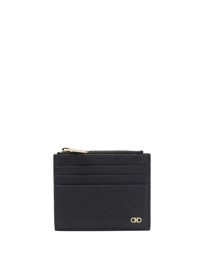 Titolare delle carte Micro Ganci Nero