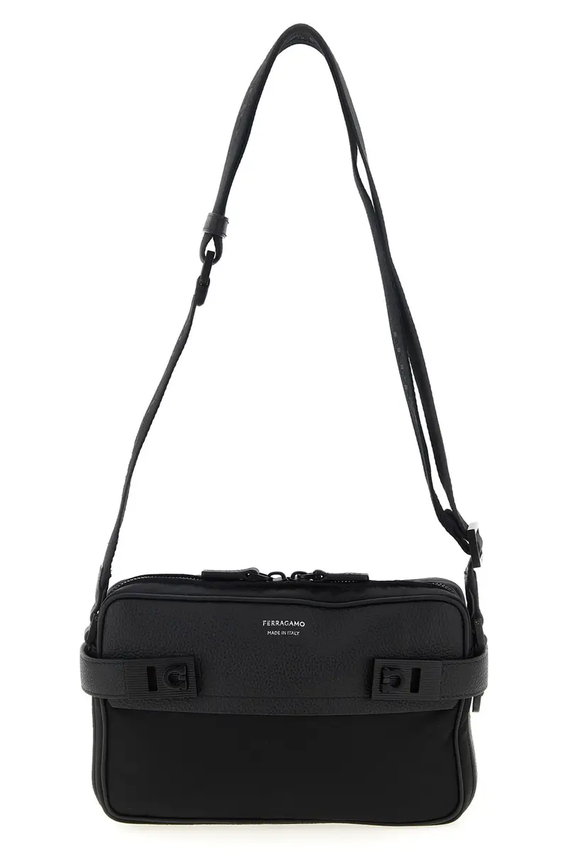 Tracolla 'Twins Nylon' Nero