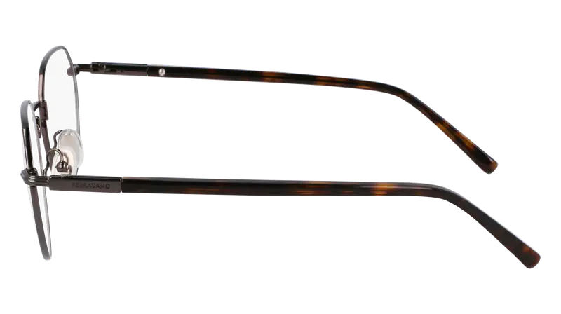 Ferragamo Unisex SF2233 027 Montature da vista Acetato Rutenio Rotonda Normale miniatura 3
