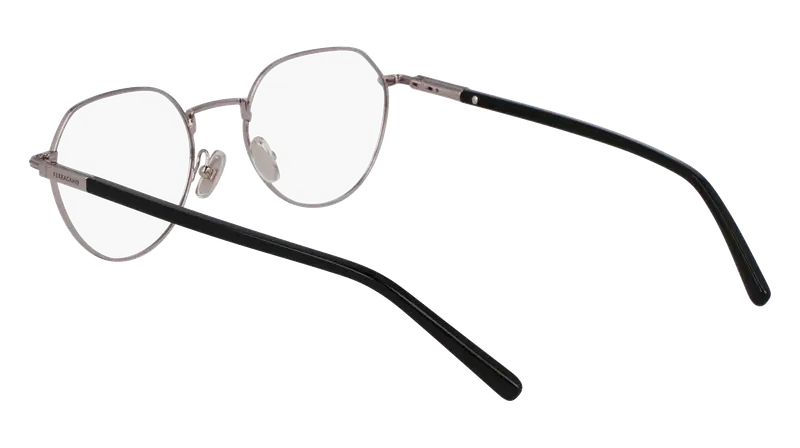 Ferragamo Unisex SF2233 081 Montature da vista Acetato Rutenio Rotonda Normale miniatura 2
