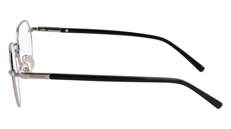 Ferragamo Unisex SF2233 081 Montature da vista Acetato Rutenio Rotonda Normale miniatura 3