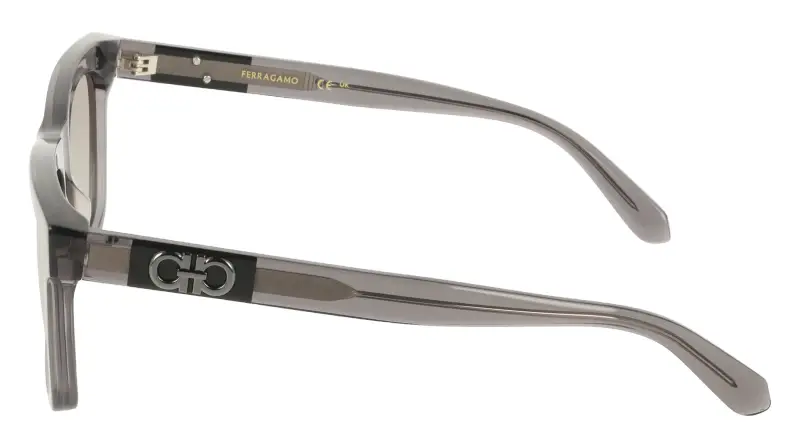 Ferragamo Occhiali da sole Uomo Grigio 4198283 miniatura 3