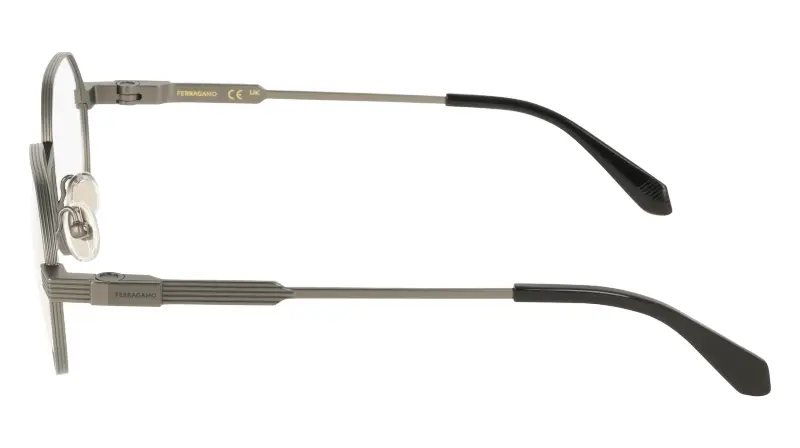 Uomo Ferragamo SF2605 071 Montature da vista Titanio Rutenio Squadrata Normale miniatura 3