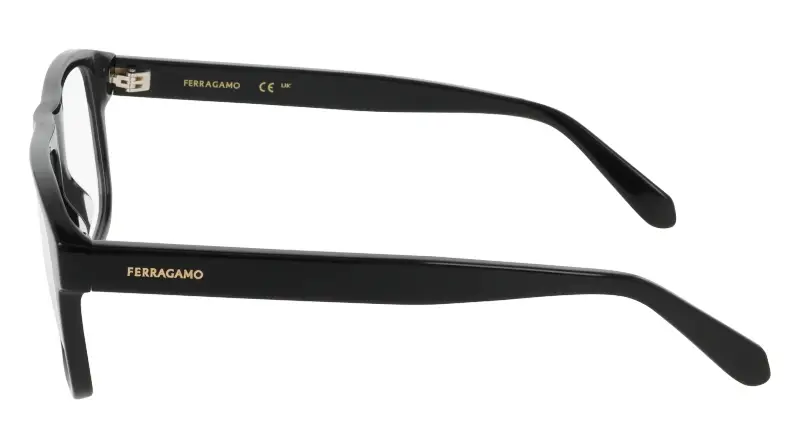 Uomo Ferragamo SF3063 001 Montature da vista Acetato Nero Squadrata Normale miniatura 3