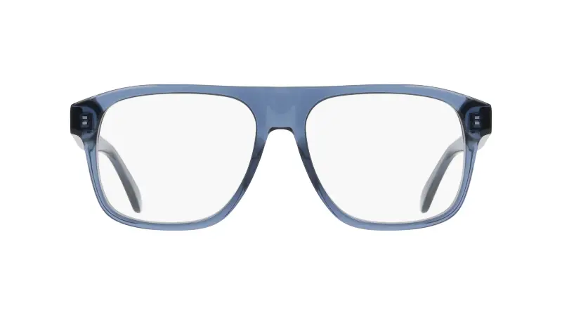 Uomo Ferragamo SF3063 438 Montature da vista Acetato Blu Squadrata Normale miniatura 2