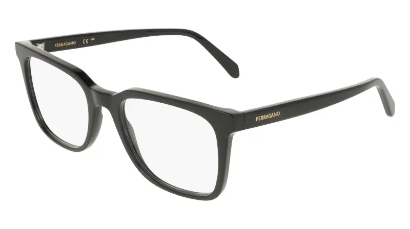 Uomo Ferragamo SF3067 001 Montature da vista Acetato Nero Squadrata Normale