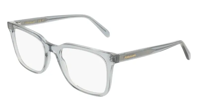 Uomo Ferragamo SF3067 020 Montature da vista Acetato Grigio Squadrata Normale