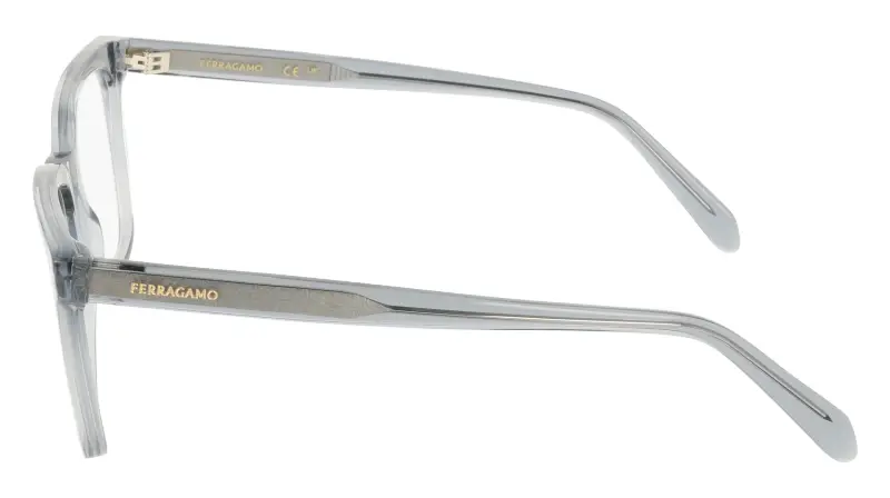 Uomo Ferragamo SF3067 020 Montature da vista Acetato Grigio Squadrata Normale miniatura 3