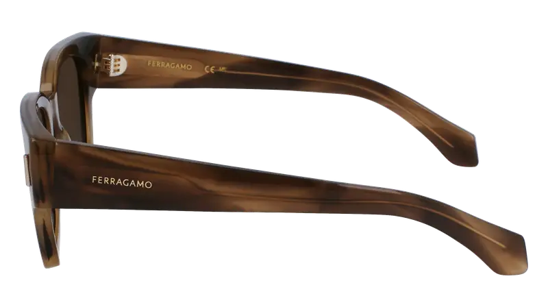 Ferragamo Occhiali da sole Uomo Verde 872964 miniatura 3