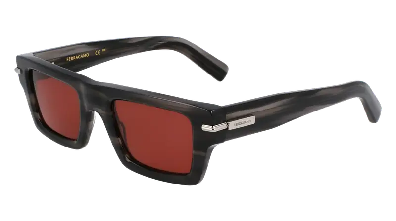 Ferragamo Occhiali da sole Uomo Grigio 872796