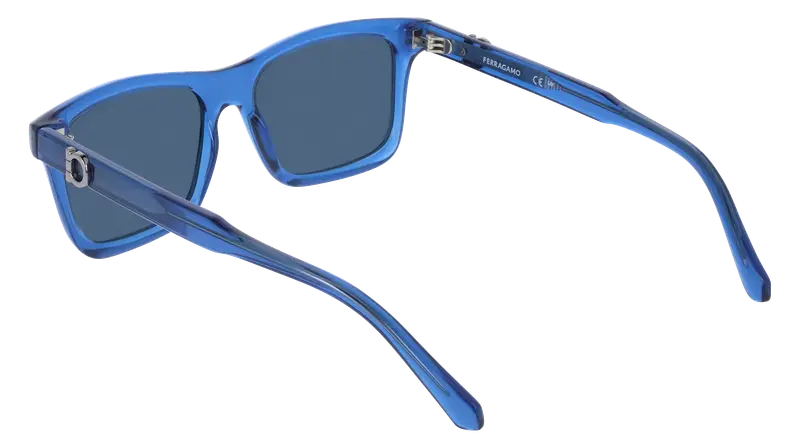 Ferragamo Occhiali da sole Uomo Blu 876684 miniatura 3