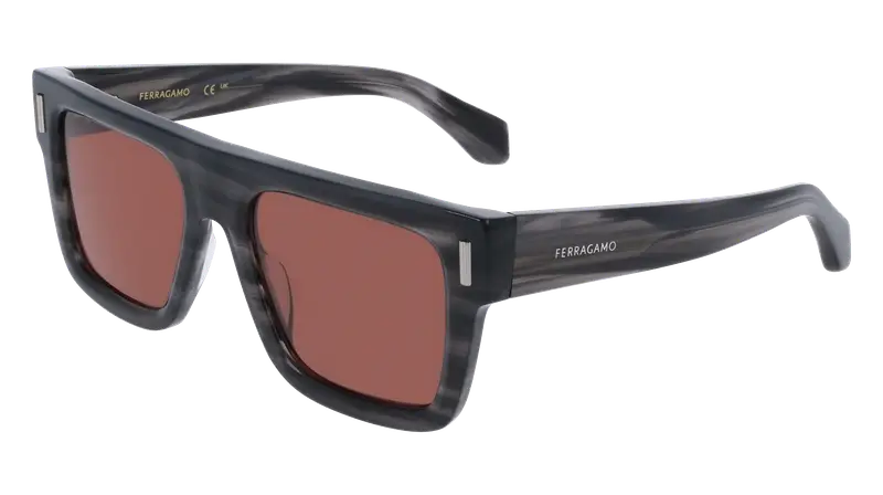 Ferragamo Occhiali da sole Uomo Grigio 876023