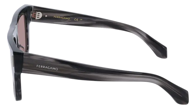 Ferragamo Occhiali da sole Uomo Grigio 876023 miniatura 2