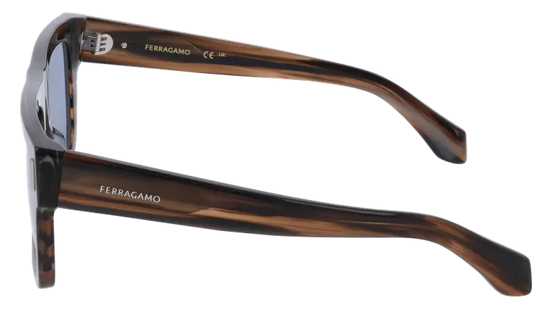 Ferragamo Occhiali da sole Uomo Marrone 876003 miniatura 2