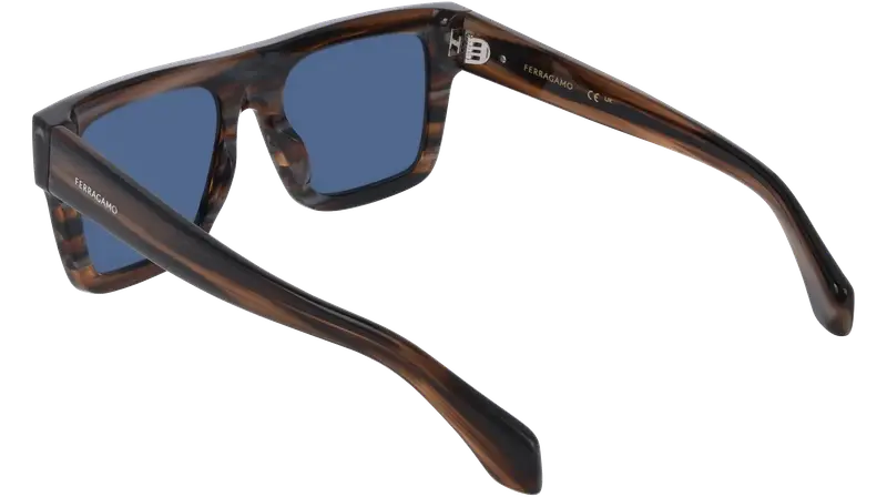 Ferragamo Occhiali da sole Uomo Marrone 876003 miniatura 3