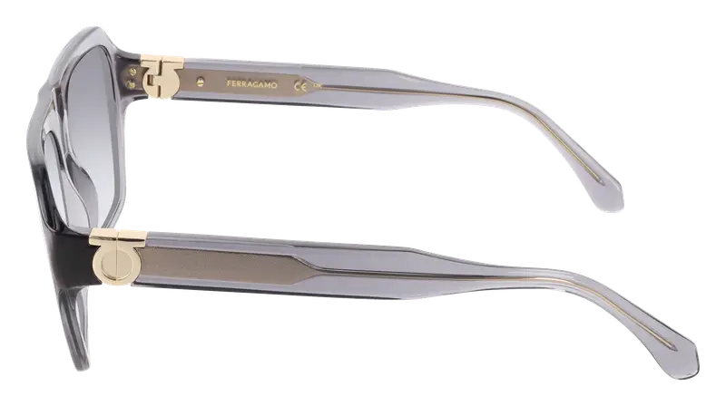 Ferragamo Occhiali da sole Uomo Grigio 876901 miniatura 2