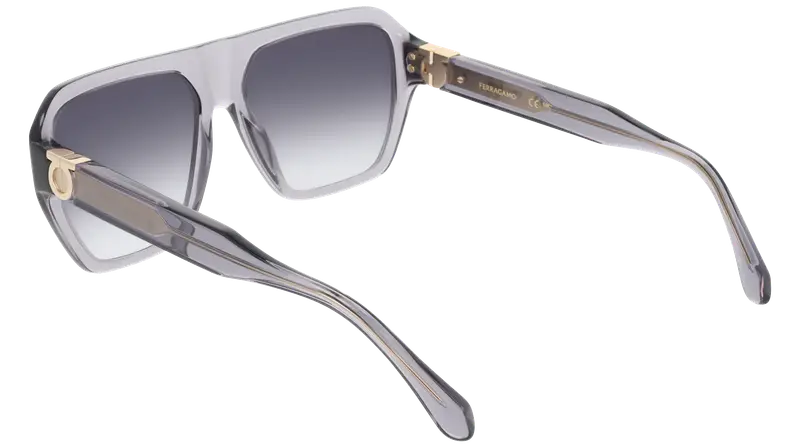 Ferragamo Occhiali da sole Uomo Grigio 876901 miniatura 3